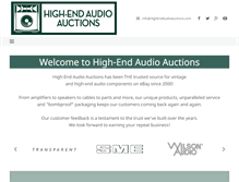 Tablet Screenshot of highendaudioauctions.com